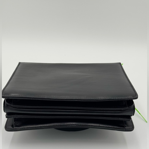 Launer London Traviata Top Handle Leather Bag Black - Picture 8 of 17